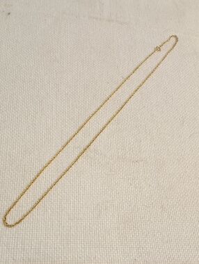 Classic 14k Yellow Gold Twist Chain Necklace for Women, 17 Inches